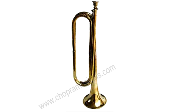 Best Bugle Copper and Brass Parade Good Sound Quality with Bag Made By Chopra Musicals 